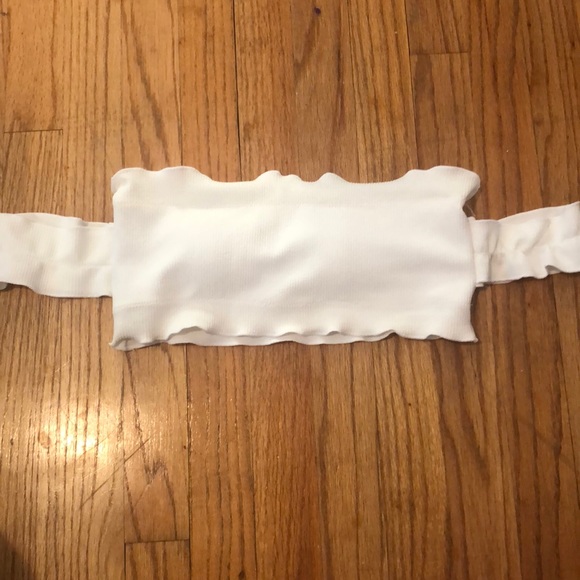 White strapless bathing suit - Picture 2 of 3